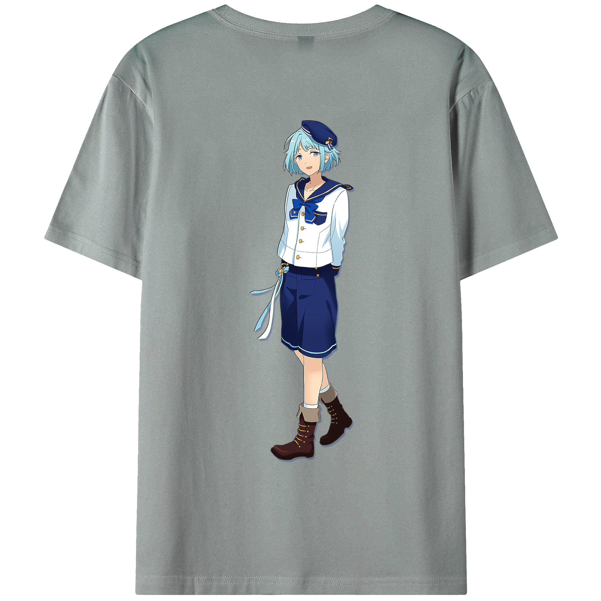 （画像用） あんさんぶるスターズ! Ensemble Stars 綿100％ メンズ半袖Tシャツ（バックプリント） 通気性